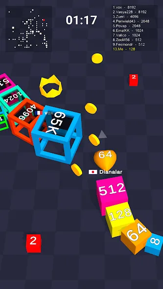 Скачать взломанную Cube Arena 2048: Merge Numbers  [МОД Menu] — последняя версия apk на Андроид screen 5