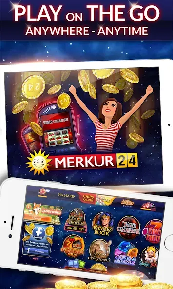 Скачать взлом Merkur24 – Slots & Casino (Меркур24 Казино)  [МОД Бесконечные монеты] — стабильная версия apk на Андроид screen 4