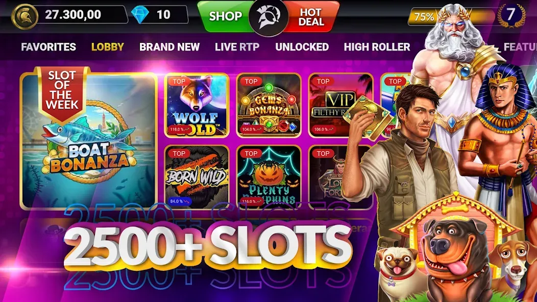 Взлом SpinArena Online Casino Slots (СпинАрена Онлайн Казино Слоты)  [МОД Unlocked] — полная версия apk на Андроид screen 1