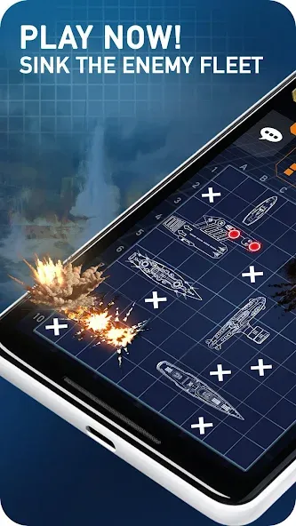 Скачать взлом Fleet Battle — Sea Battle  [МОД Все открыто] — последняя версия apk на Андроид screen 1