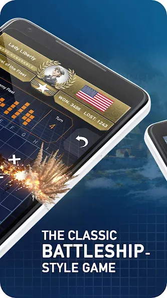 Скачать взлом Fleet Battle — Sea Battle  [МОД Все открыто] — последняя версия apk на Андроид screen 2