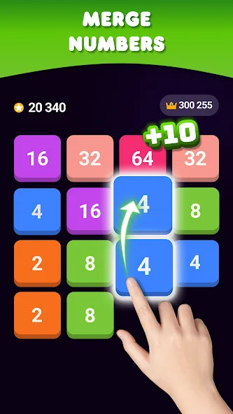 Скачать взломанную 2048: Puzzle Game! Merge Block (Две тысячи сорок восемь)  [МОД Бесконечные деньги] — стабильная версия apk на Андроид screen 1