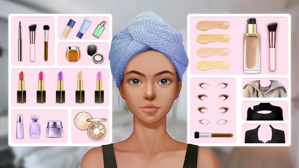 Взломанная Makeup Stylist: Makeup Game (Сам сделай макияж)  [МОД Unlocked] — стабильная версия apk на Андроид screen 1