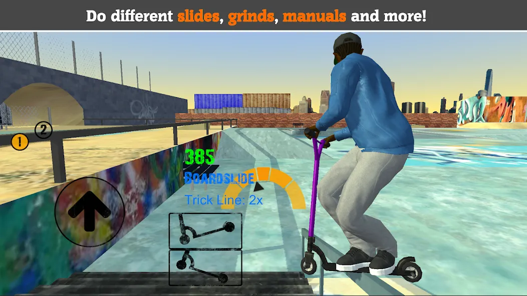 Взломанная Scooter FE3D 2 (Скутер ФЭ3Д 2)  [МОД Бесконечные монеты] — последняя версия apk на Андроид screen 1