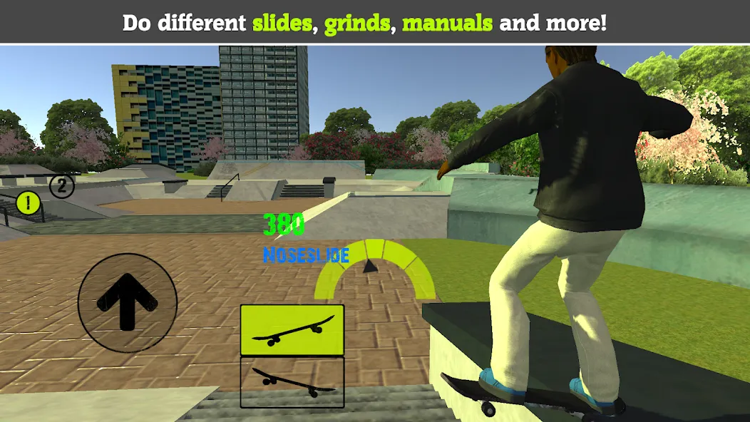 Скачать взлом Skateboard FE3D 2 (Скейтборд 3D 2)  [МОД Все открыто] — полная версия apk на Андроид screen 1