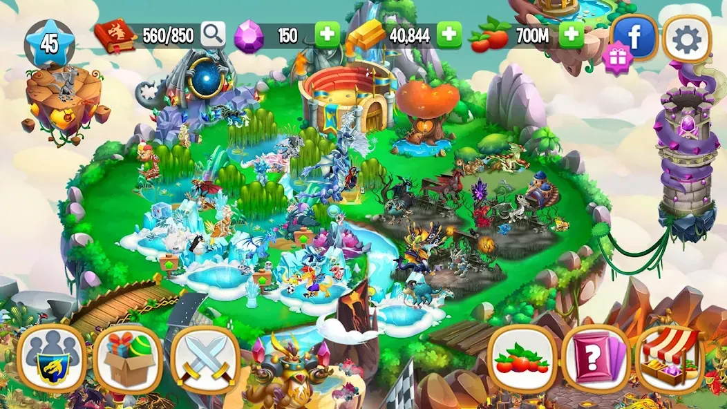 Взломанная Dragon City: Mobile Adventure  [МОД Все открыто] — последняя версия apk на Андроид screen 4