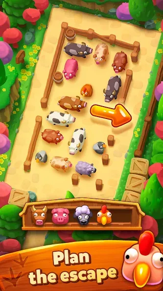 Скачать взлом Farm Jam: Animal Parking Game (Фарм Джам)  [МОД Меню] — стабильная версия apk на Андроид screen 4