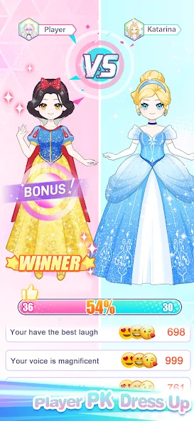 Скачать взломанную Dress Up! Shining Anime Star  [МОД Много монет] — стабильная версия apk на Андроид screen 5