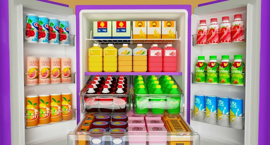 Скачать взломанную Fill Up Fridge：Organizing Game  [МОД Меню] — полная версия apk на Андроид screen 1