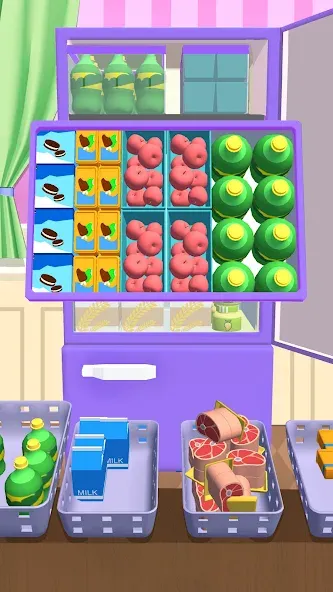 Скачать взломанную Fill Up Fridge：Organizing Game  [МОД Меню] — полная версия apk на Андроид screen 4