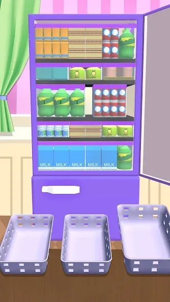 Скачать взломанную Fill Up Fridge：Organizing Game  [МОД Меню] — полная версия apk на Андроид screen 5