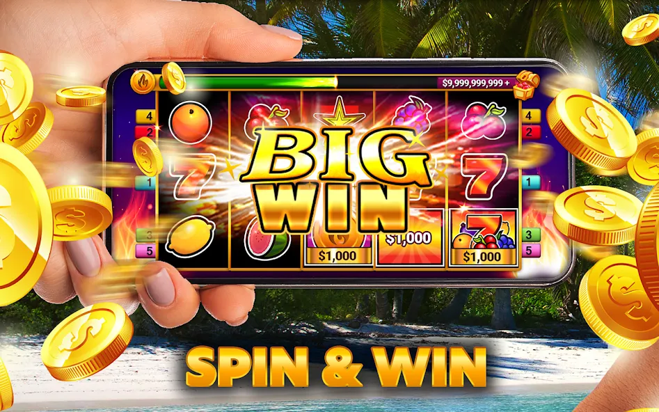 Скачать взломанную Casino Slots — Slot Machines  [МОД Mega Pack] — стабильная версия apk на Андроид screen 1