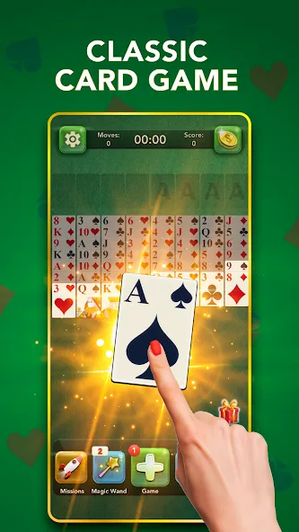 Взломанная FreeCell Classic Card Game (ФриСел Классическая карточная игра)  [МОД Unlimited Money] — полная версия apk на Андроид screen 1