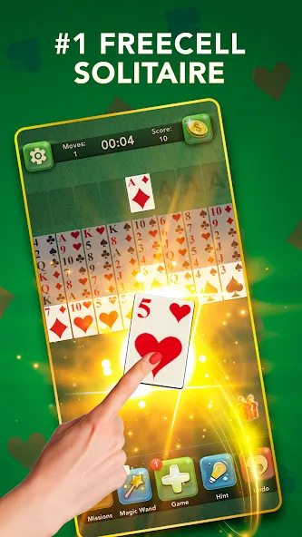 Взломанная FreeCell Classic Card Game (ФриСел Классическая карточная игра)  [МОД Unlimited Money] — полная версия apk на Андроид screen 3