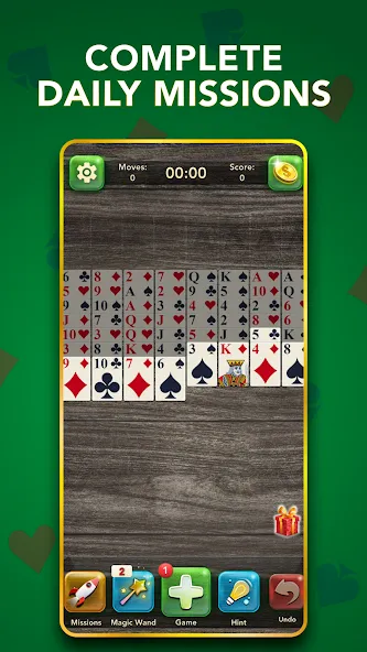 Взломанная FreeCell Classic Card Game (ФриСел Классическая карточная игра)  [МОД Unlimited Money] — полная версия apk на Андроид screen 4