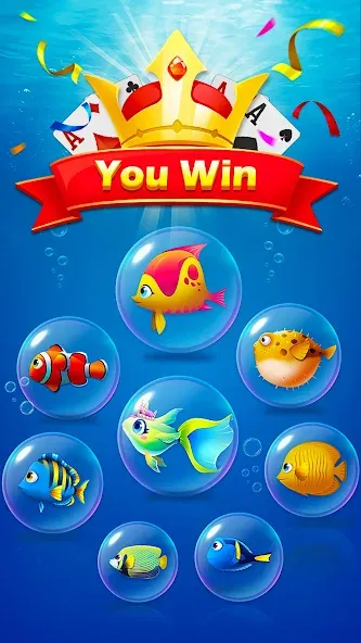 Скачать взлом Solitaire Fish  [МОД Бесконечные деньги] — полная версия apk на Андроид screen 4