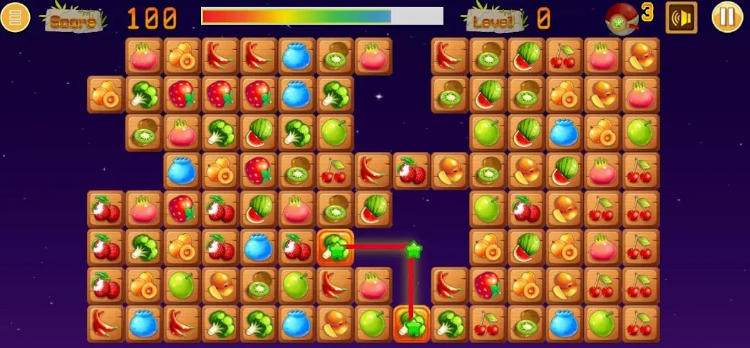 Скачать взломанную Link fruits — fruit match pair  [МОД Бесконечные монеты] — стабильная версия apk на Андроид screen 5