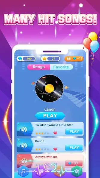 Скачать взлом Piano Game: Classic Music Song  [МОД Unlimited Money] — стабильная версия apk на Андроид screen 5