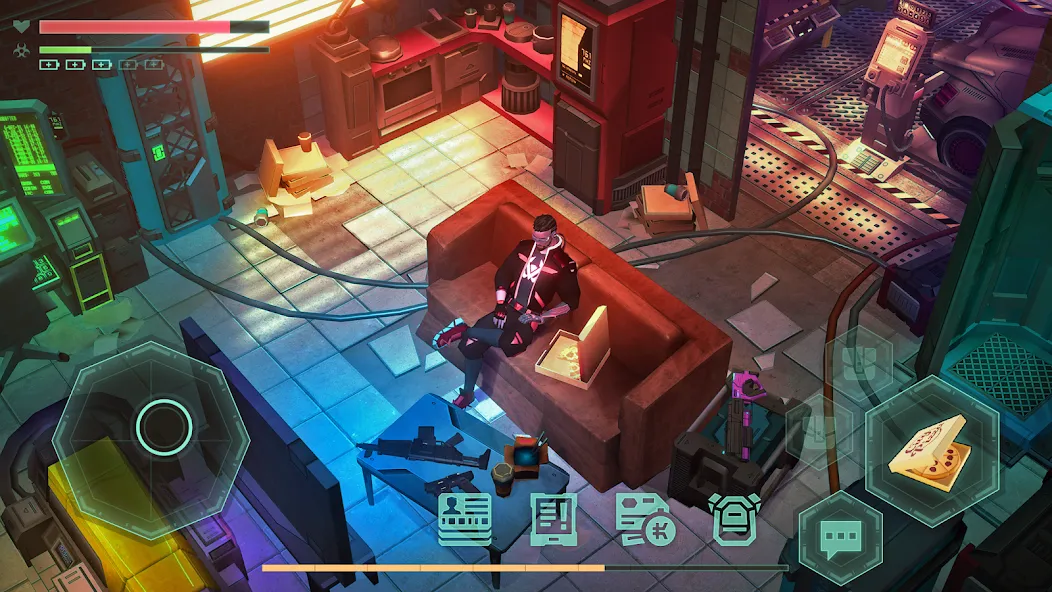 Скачать взломанную Cyberika: Action Cyberpunk RPG (Сайберика)  [МОД Unlimited Money] — полная версия apk на Андроид screen 2