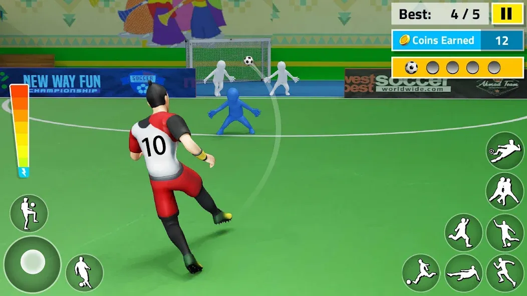 Скачать взлом Indoor Futsal: Football Games (Индор Футзал)  [МОД Бесконечные монеты] — стабильная версия apk на Андроид screen 4