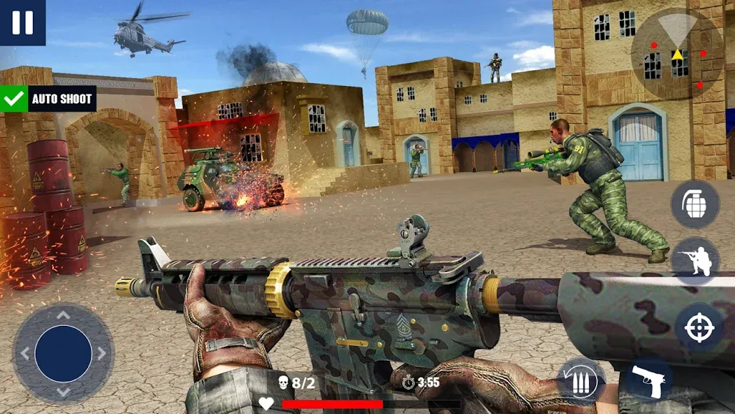 Взлом War Zone: Gun Shooting Games (Уор Зоун)  [МОД Все открыто] — полная версия apk на Андроид screen 3