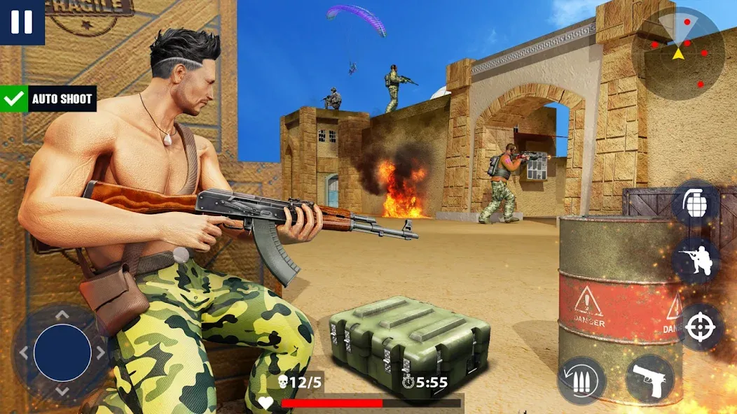 Взлом War Zone: Gun Shooting Games (Уор Зоун)  [МОД Все открыто] — полная версия apk на Андроид screen 4