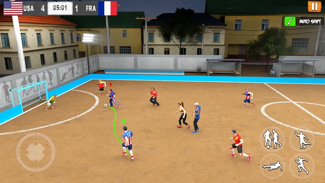 Скачать взломанную Street Football: Futsal Games (Стрит Футбол)  [МОД Все открыто] — последняя версия apk на Андроид screen 3