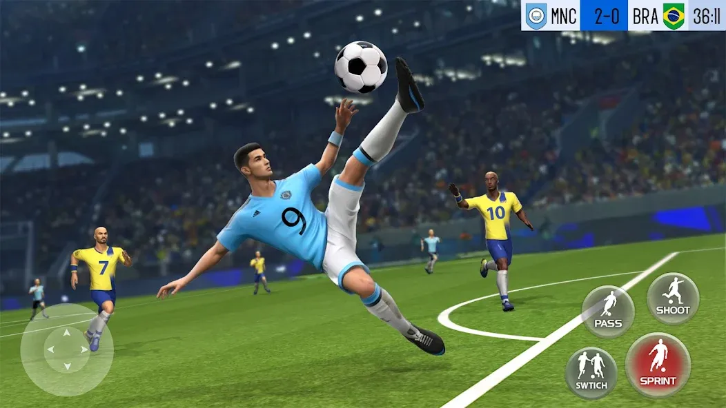 Взлом Play Football: Soccer Games (тар Футбол 23)  [МОД Mega Pack] — стабильная версия apk на Андроид screen 1