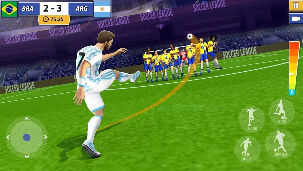 Скачать взломанную Soccer Star: Soccer Kicks Game (окер Стар)  [МОД Много денег] — последняя версия apk на Андроид screen 3