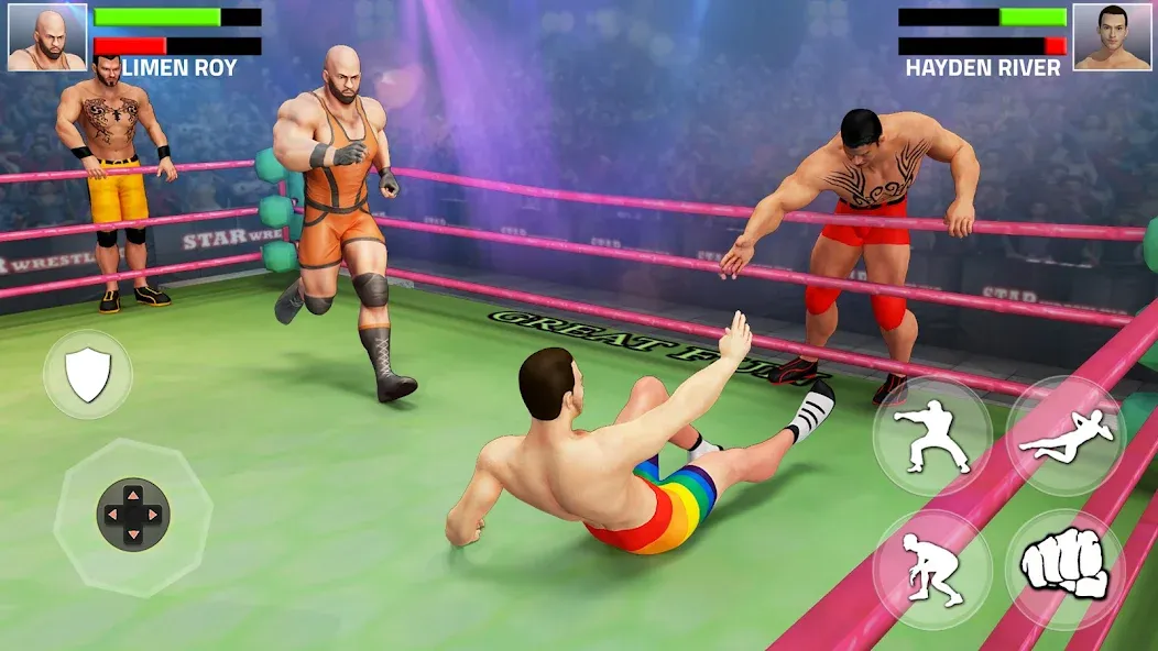 Взлом Tag Team Wrestling Game (Таг Тим Реслинг Гейм)  [МОД Много денег] — полная версия apk на Андроид screen 1
