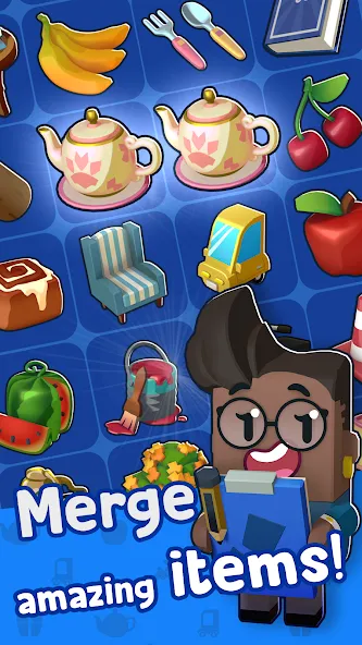 Скачать взломанную Merge Mayor — Match Puzzle (Мэрдж Мэер)  [МОД Все открыто] — полная версия apk на Андроид screen 4