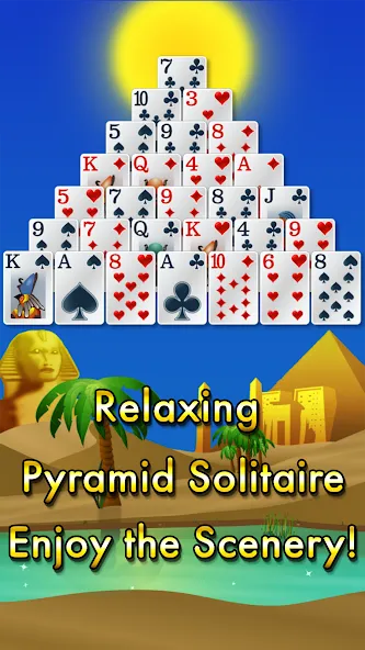 Взлом Pyramid Solitaire — Egypt (Пирамиды пасьянс)  [МОД Меню] — последняя версия apk на Андроид screen 1