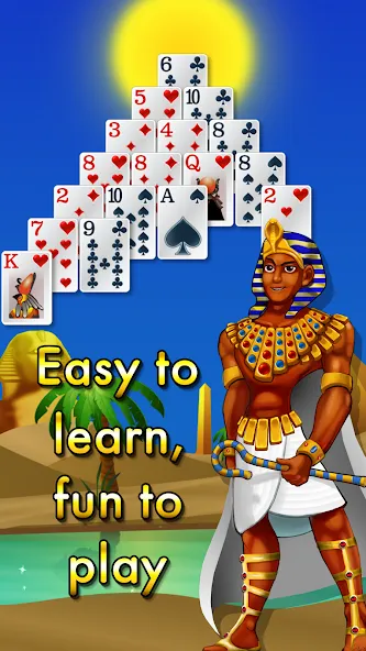 Взлом Pyramid Solitaire — Egypt (Пирамиды пасьянс)  [МОД Меню] — последняя версия apk на Андроид screen 3