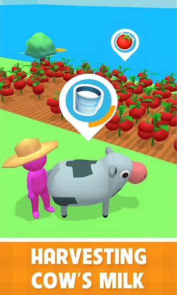 Скачать взломанную Family Farm Land 3D (Фарм Фэмили 3Д)  [МОД Много монет] — стабильная версия apk на Андроид screen 2