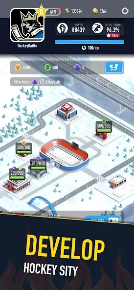 Скачать взлом Hockey Battle 2 (Хоккей Батл 2)  [МОД Много денег] — полная версия apk на Андроид screen 1