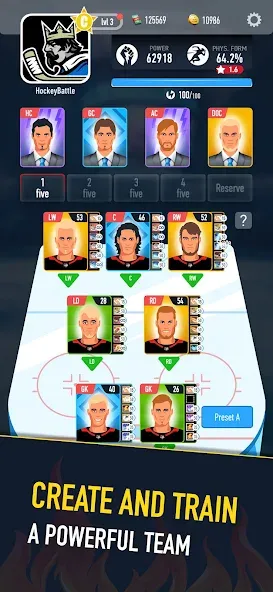 Скачать взлом Hockey Battle 2 (Хоккей Батл 2)  [МОД Много денег] — полная версия apk на Андроид screen 3