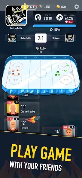 Скачать взлом Hockey Battle 2 (Хоккей Батл 2)  [МОД Много денег] — полная версия apk на Андроид screen 4