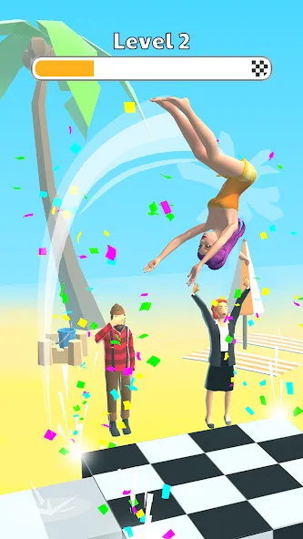 Скачать взлом Human Flip: Jump Master Game (Хуман Флип)  [МОД Mega Pack] — последняя версия apk на Андроид screen 2