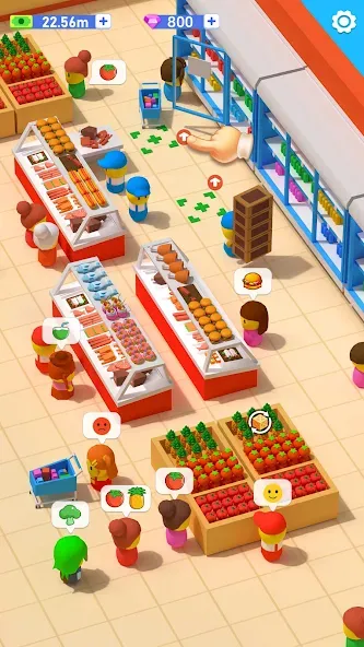 Скачать взломанную My Idle Supermarket Simulator (Мой Айдл Стор)  [МОД Mega Pack] — стабильная версия apk на Андроид screen 4