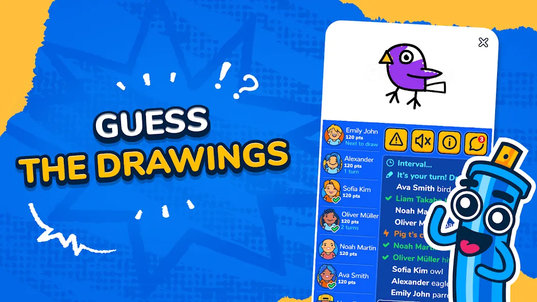 Скачать взлом Gartic.io — Draw, Guess, WIN  [МОД Бесконечные деньги] — последняя версия apk на Андроид screen 1