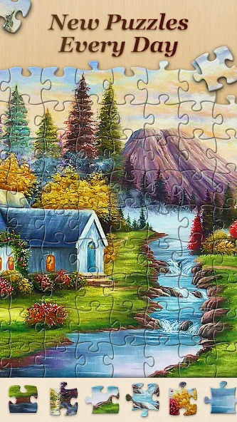 Взломанная Jigsawscapes® — Jigsaw Puzzles (Джигсоускейпс)  [МОД Много монет] — полная версия apk на Андроид screen 3