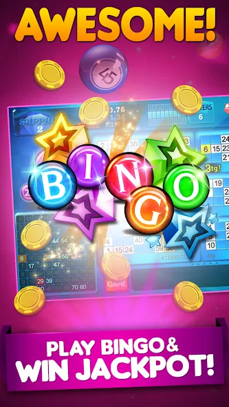 Скачать взломанную Bingo 90 Live : Vegas Slots (Бинго 90 Лайв)  [МОД Unlimited Money] — полная версия apk на Андроид screen 3