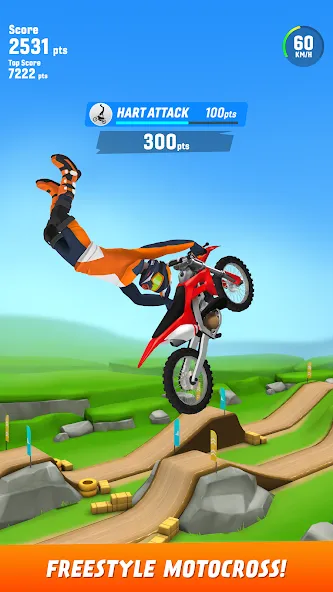 Взломанная Max Air Motocross (Макс Эйр Мотокросс)  [МОД Menu] — полная версия apk на Андроид screen 1