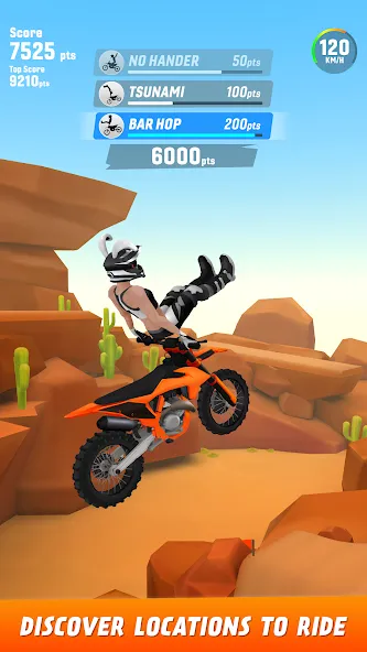 Взломанная Max Air Motocross (Макс Эйр Мотокросс)  [МОД Menu] — полная версия apk на Андроид screen 2