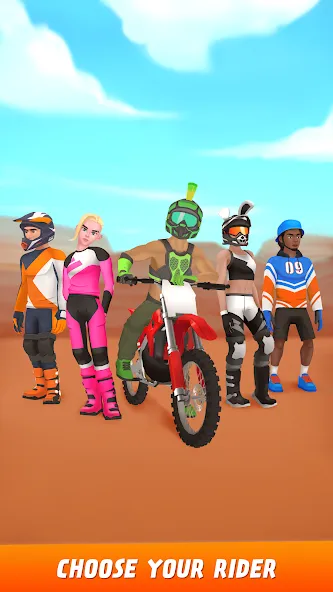 Взломанная Max Air Motocross (Макс Эйр Мотокросс)  [МОД Menu] — полная версия apk на Андроид screen 5