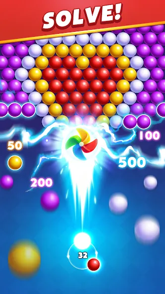 Взломанная Bubble Shooter Royal Pop  [МОД Mega Pack] — полная версия apk на Андроид screen 4