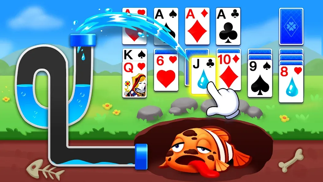 Скачать взломанную Solitaire Ocean  [МОД Unlimited Money] — стабильная версия apk на Андроид screen 1