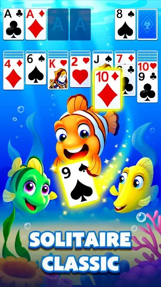 Скачать взломанную Solitaire Ocean  [МОД Unlimited Money] — стабильная версия apk на Андроид screen 4