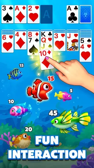 Скачать взломанную Solitaire Ocean  [МОД Unlimited Money] — стабильная версия apk на Андроид screen 5