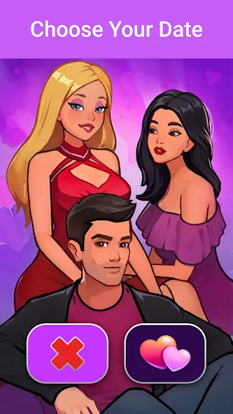 Скачать взлом LUV: Anime Girls Adult Game XX (ЛЮВ)  [МОД Unlocked] — последняя версия apk на Андроид screen 2